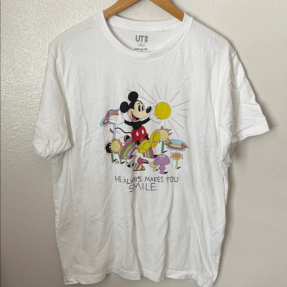 Uniqlo Jeremyville Disney Mickey Mouse 100% cotton graphic tee XL unisex